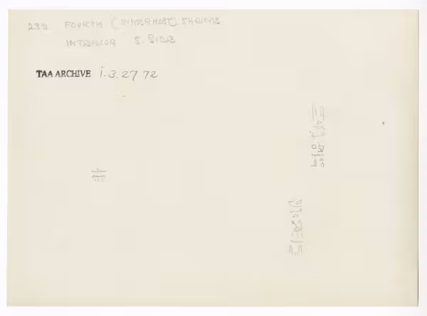 Handwritten notes on paper