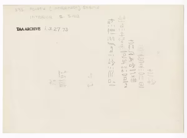 Handwritten notes on paper