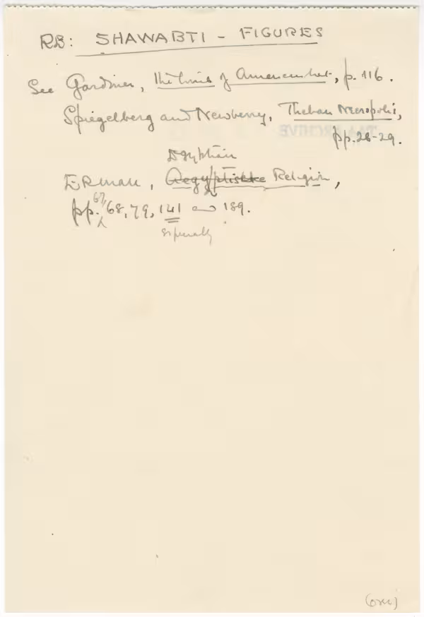 Handwritten notes on paper