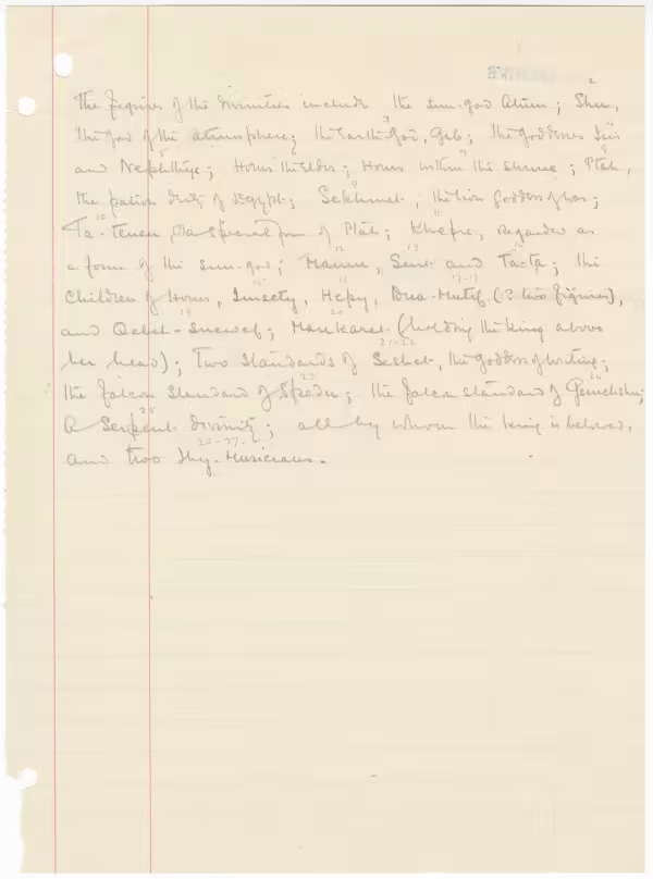 Handwritten notes on paper