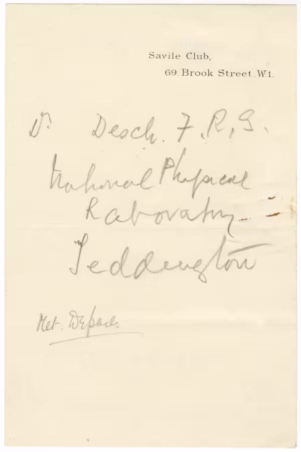 Handwritten notes on paper