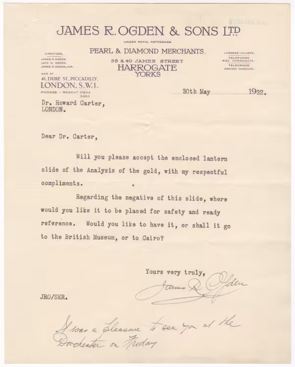 Typed notes on paper