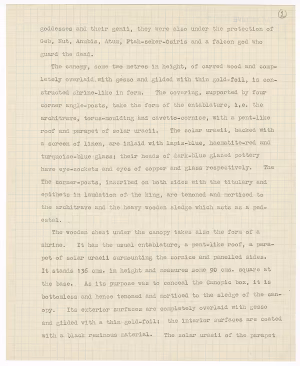 Typed notes on paper with annotations in pencil