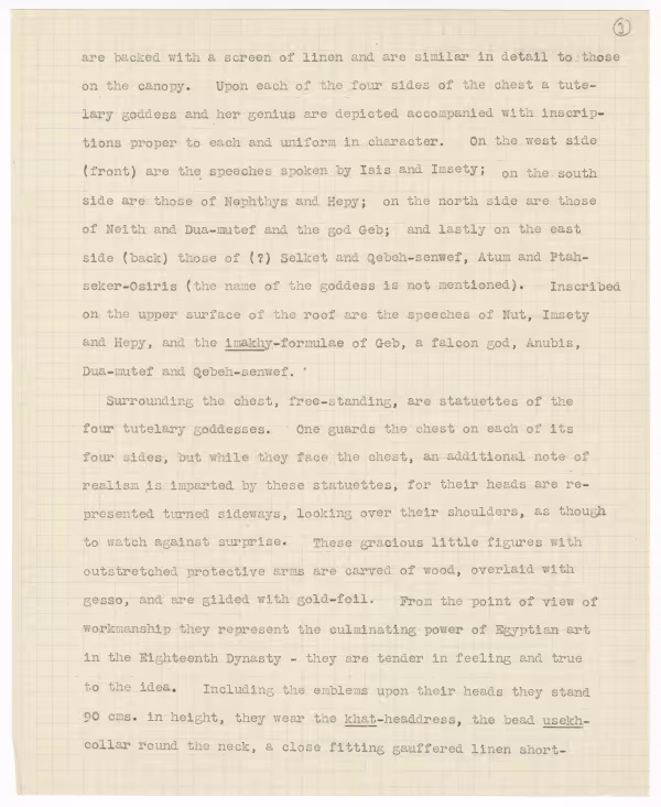 Typed notes on paper with annotations in pencil