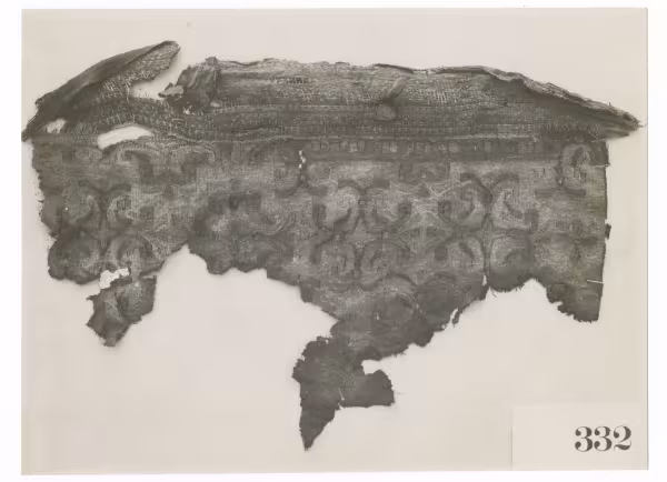 Black and white photograph of leather