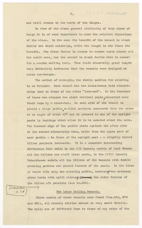 Typewritten and handwritten notes on paper
