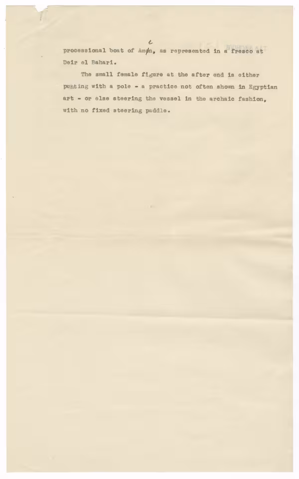 Typewritten and handwritten notes on paper