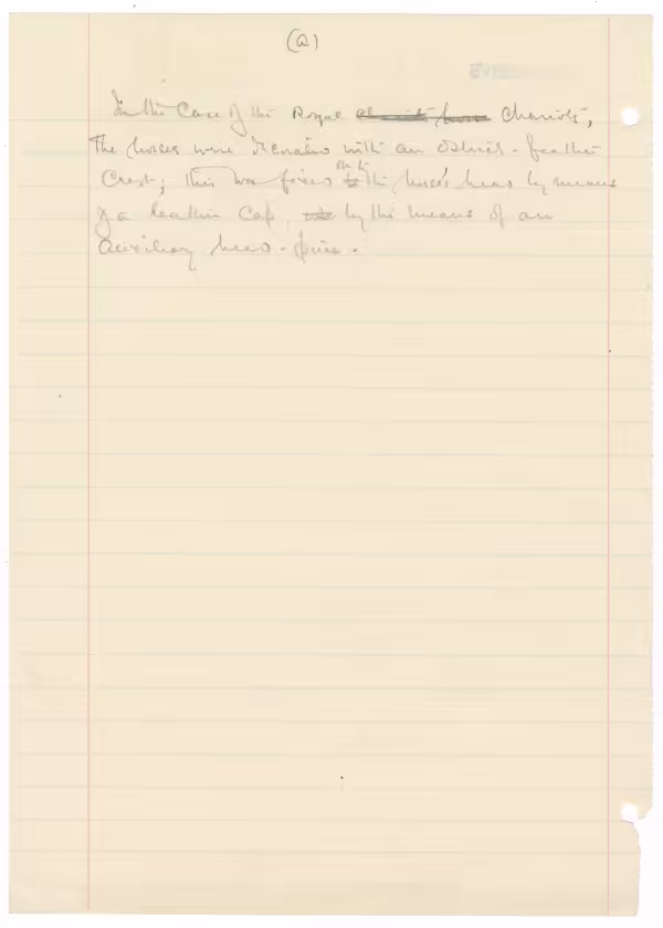 Handwritten notes on paper