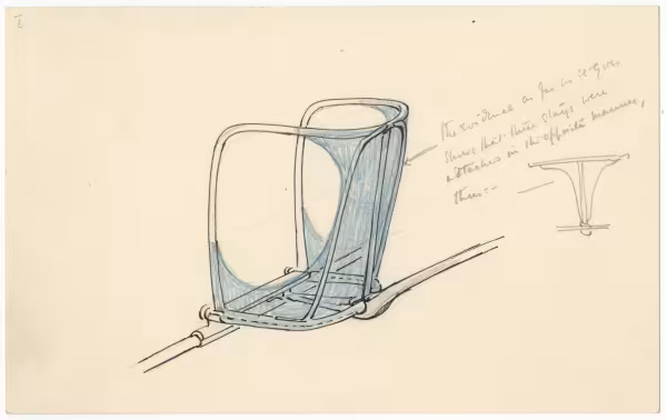 Drawing of chariot body