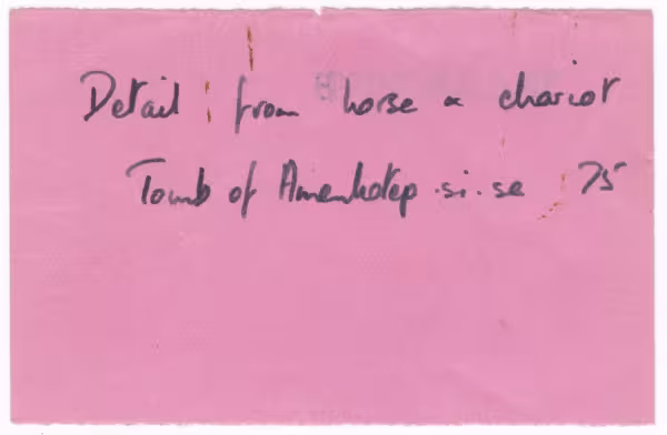 Handwritten notes on paper