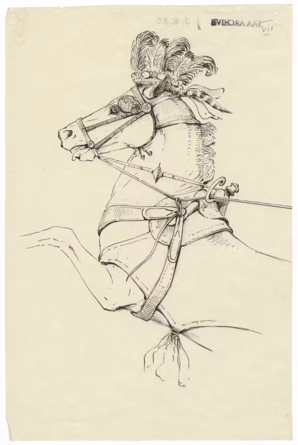 Drawing of horse