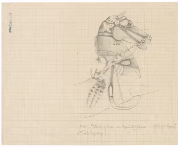 Drawing of horse