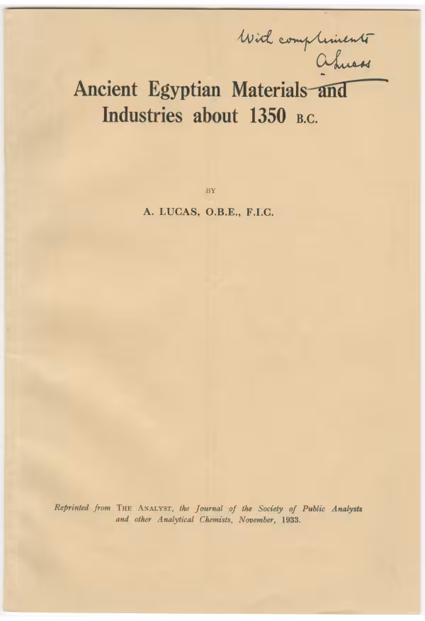 Typed article on paper