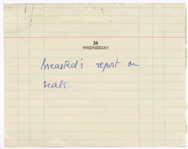 Handwritten notes on paper