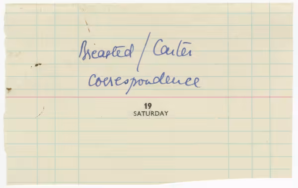 Handwritten notes on paper