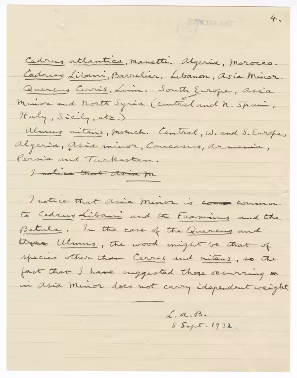 Handwritten notes on paper