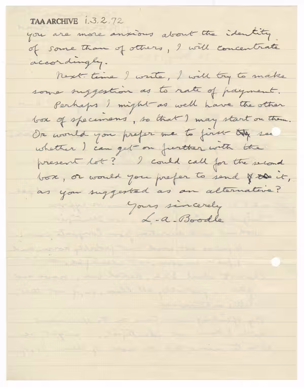 Handwritten notes on paper