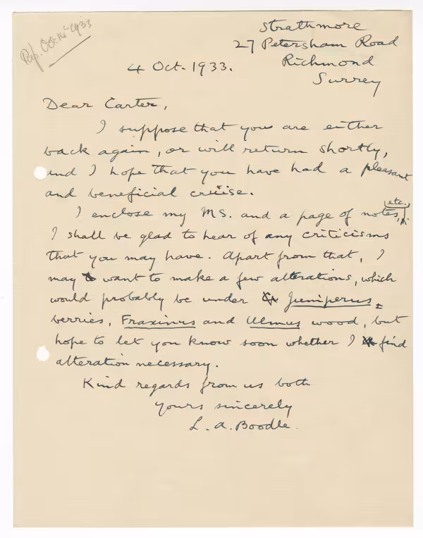 Handwritten notes on paper