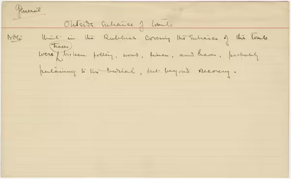 Handwritten notes on paper