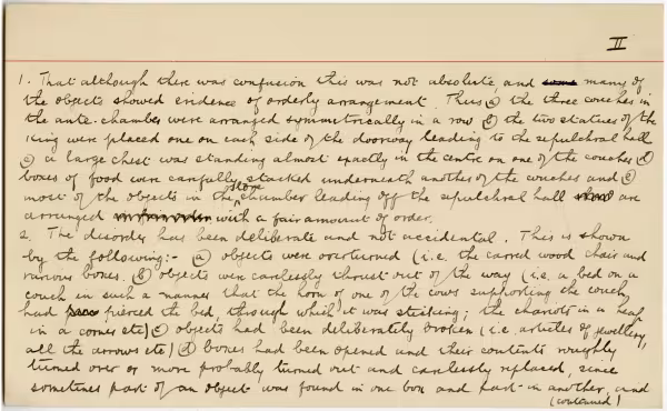 Handwritten notes on paper