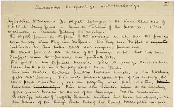 Handwritten notes on paper