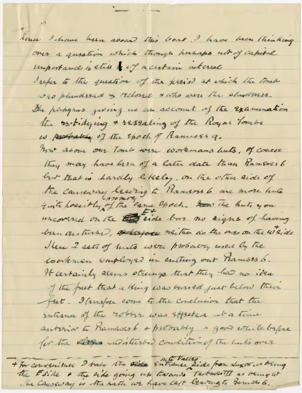 Handwritten notes on paper