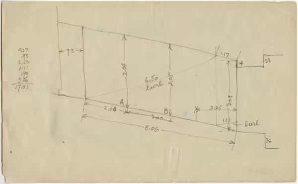 Drawing of corridor