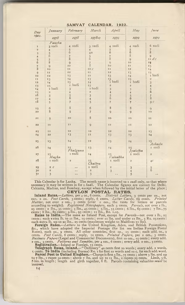Printed text