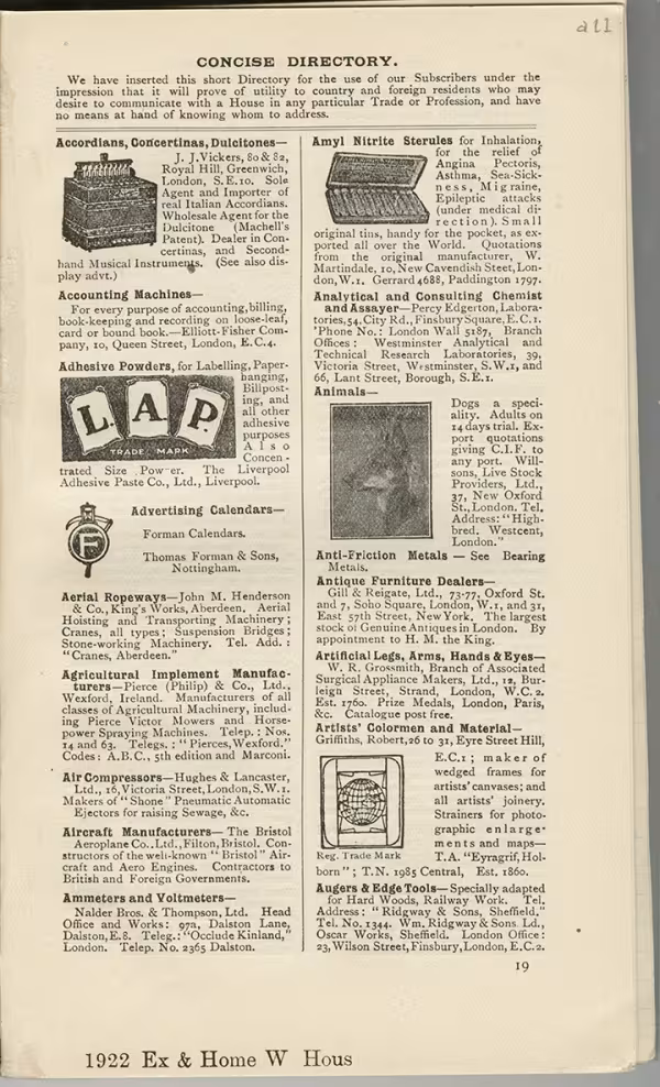 Printed text