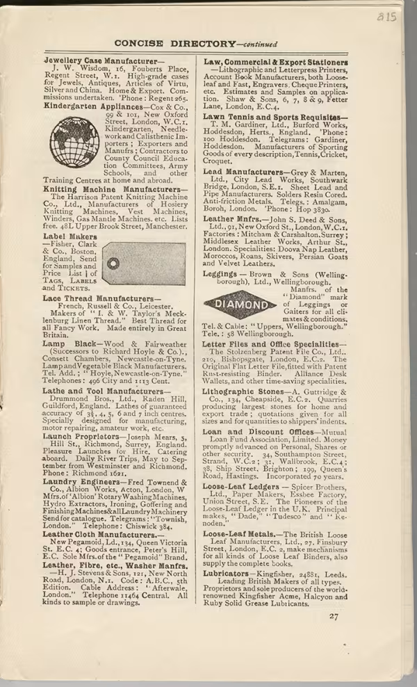 Printed text