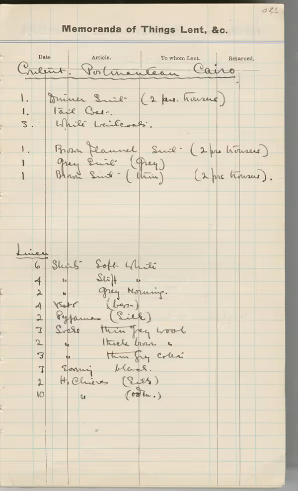 Handwritten notes on paper