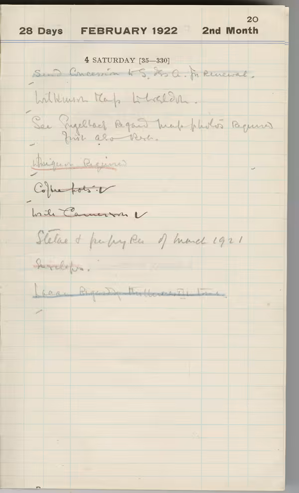 Handwritten notes on paper