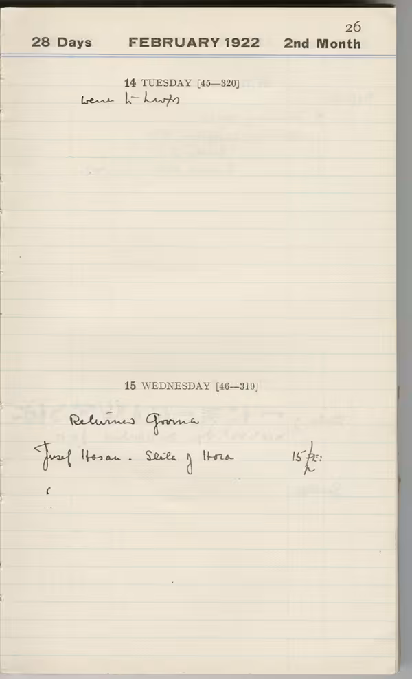 Handwritten notes on paper
