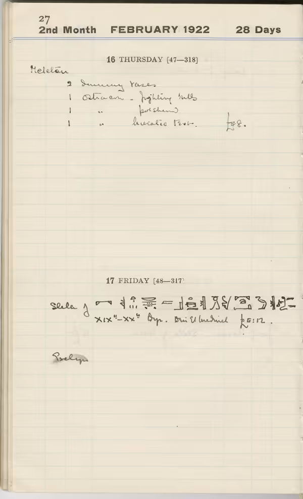 Handwritten notes on paper