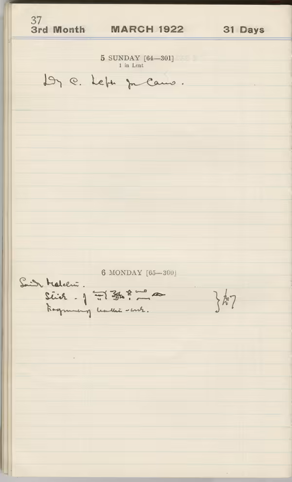 Handwritten notes on paper