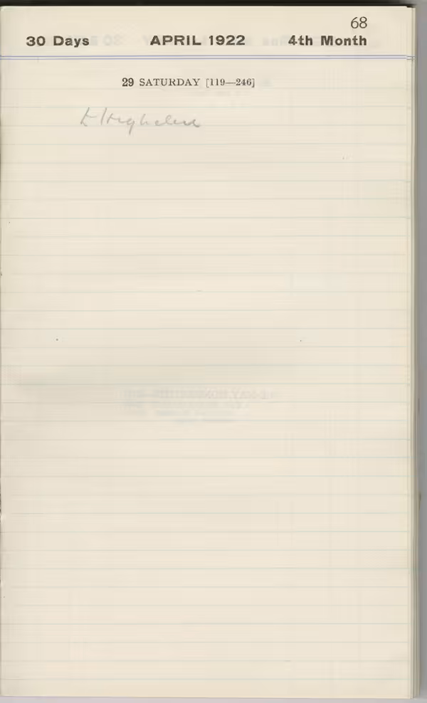 Handwritten notes on paper