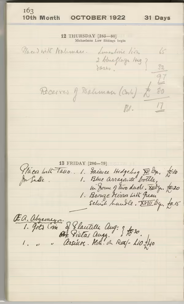 Handwritten notes on paper