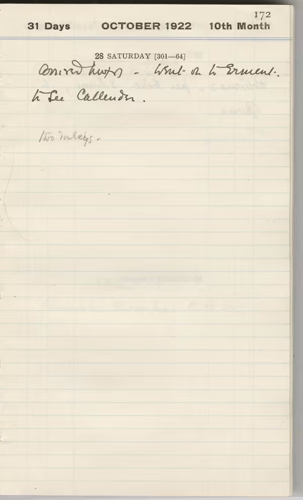 Handwritten notes on paper
