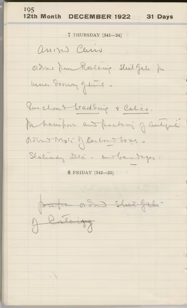 Handwritten notes on paper