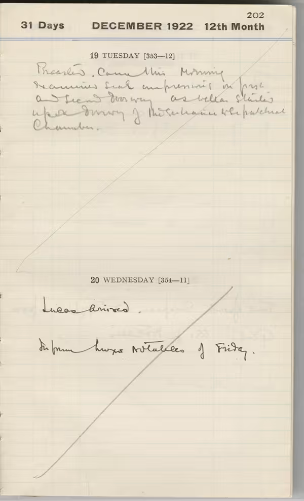 Handwritten notes on paper