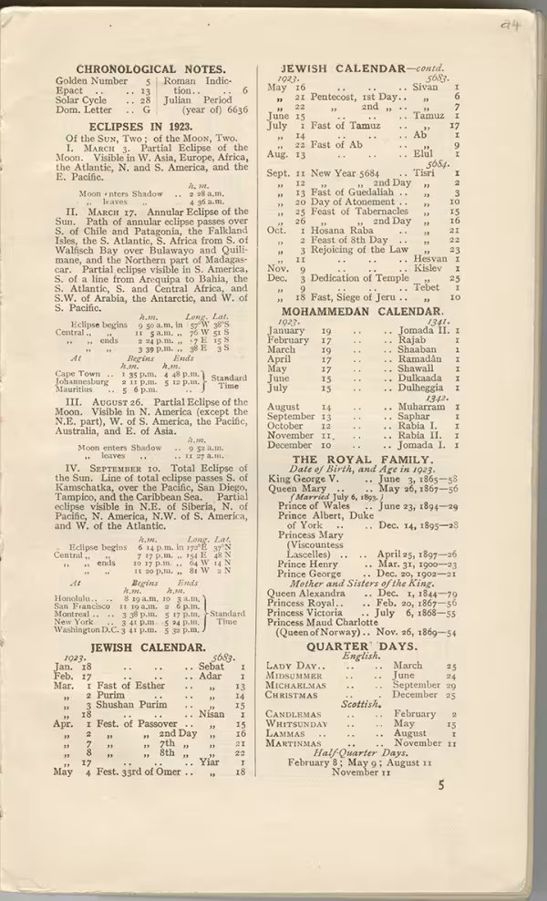 Printed text