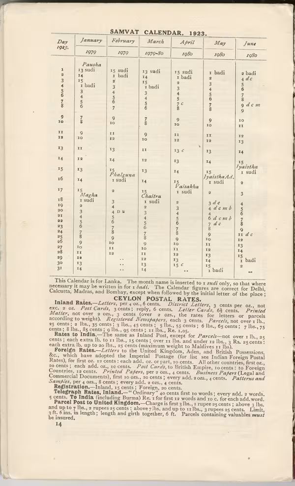 Printed text