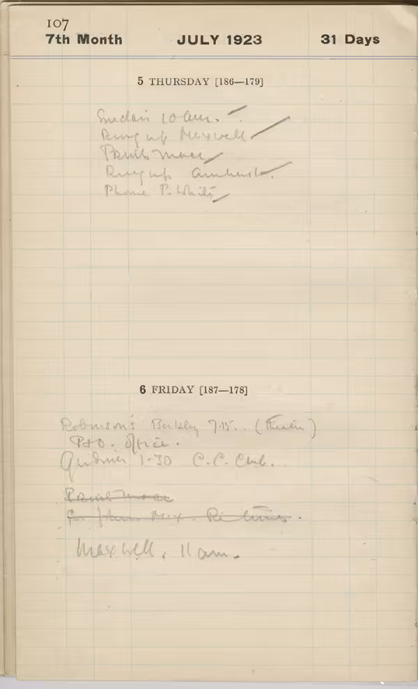 Handwritten notes on paper