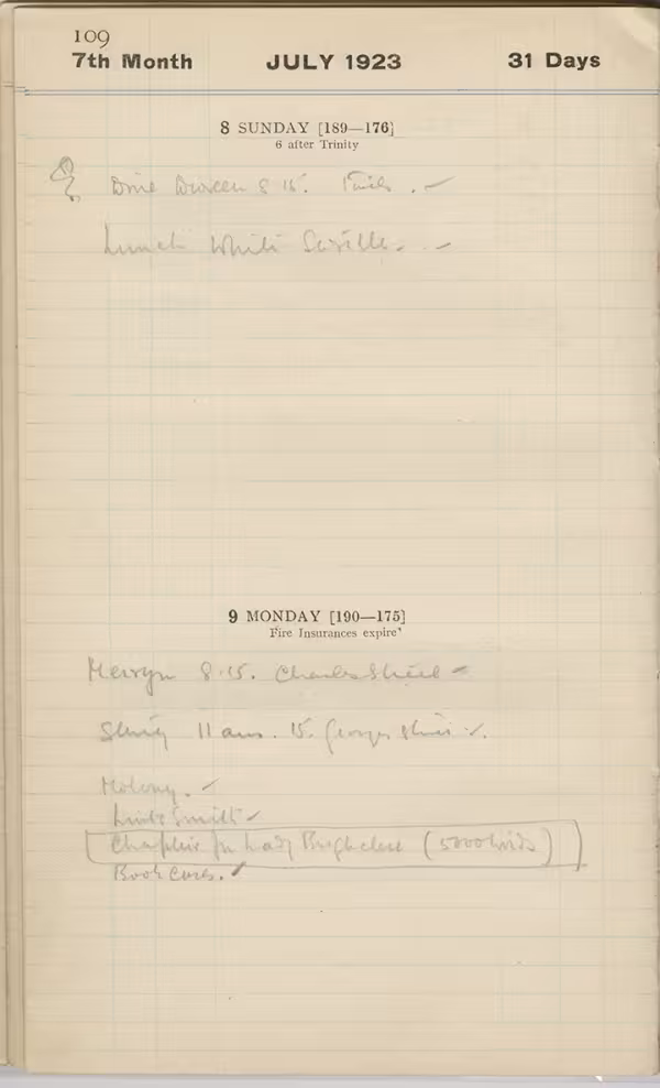 Handwritten notes on paper
