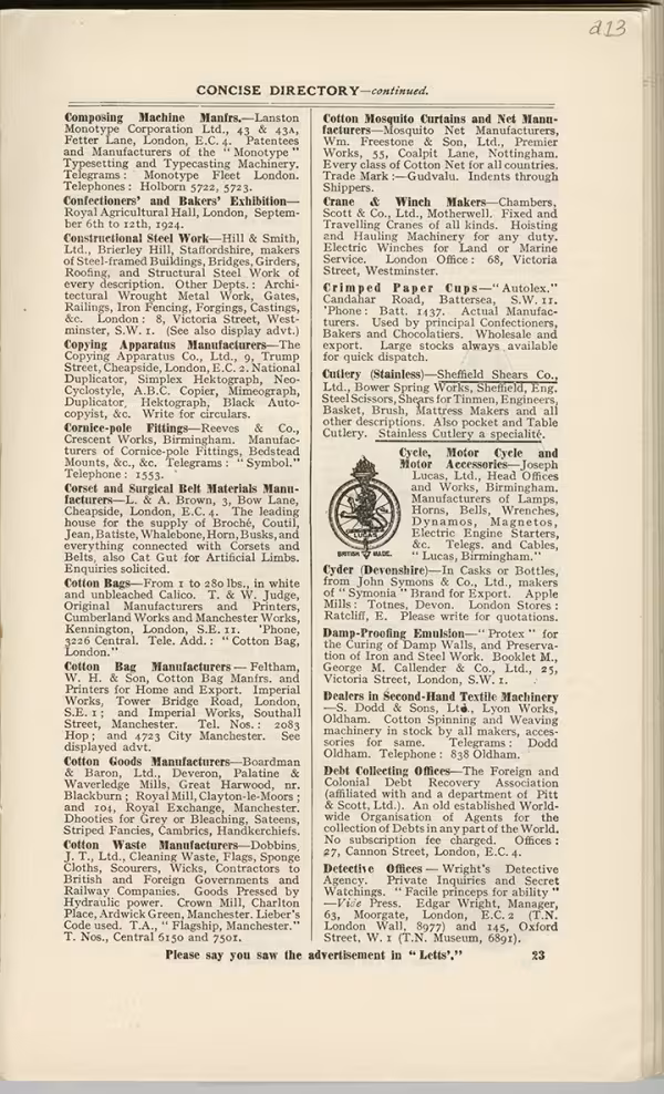 Printed text