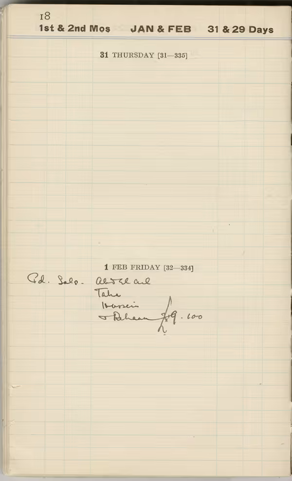 Handwritten notes on paper