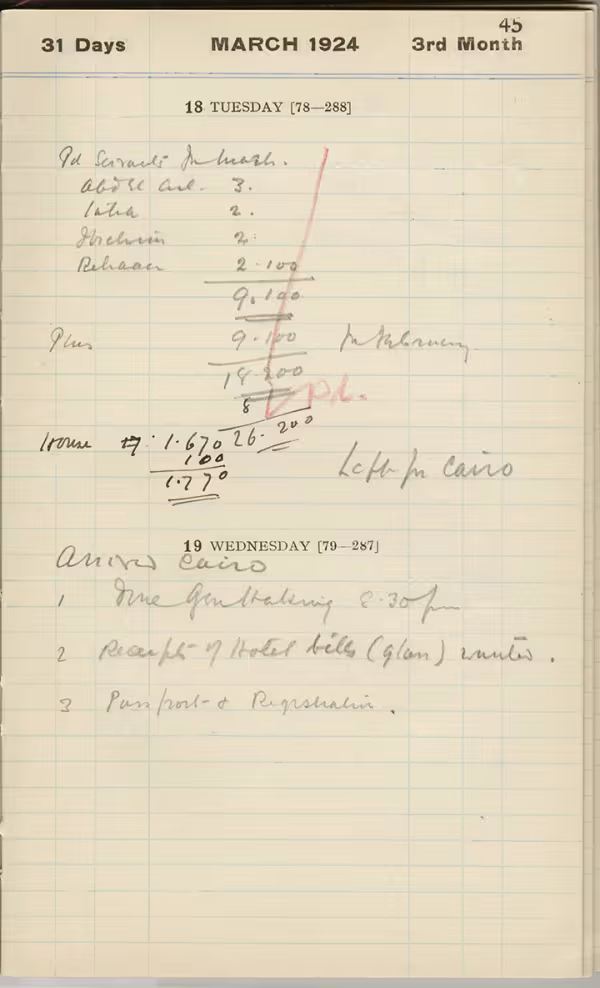 Handwritten notes on paper