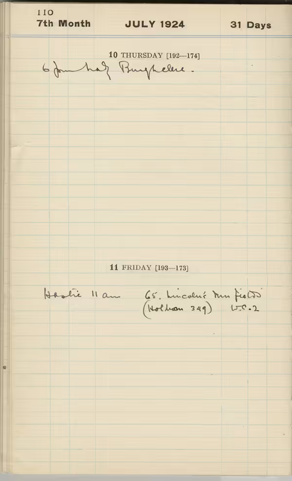 Handwritten notes on paper