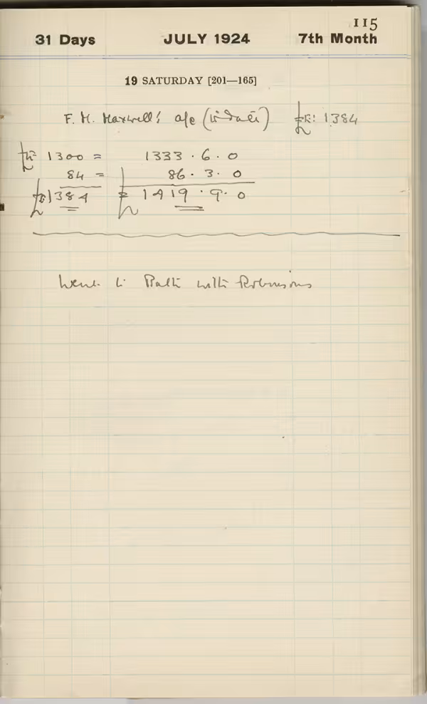 Handwritten notes on paper