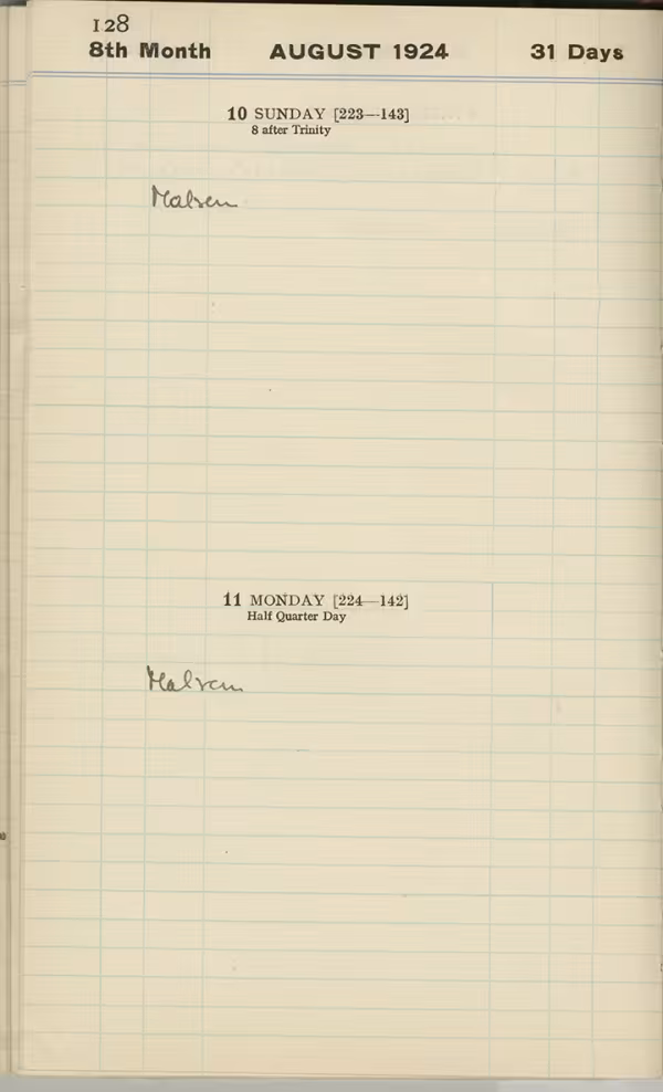 Handwritten notes on paper